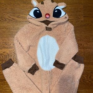Target Rudolph onesie Holiday pajama size 6